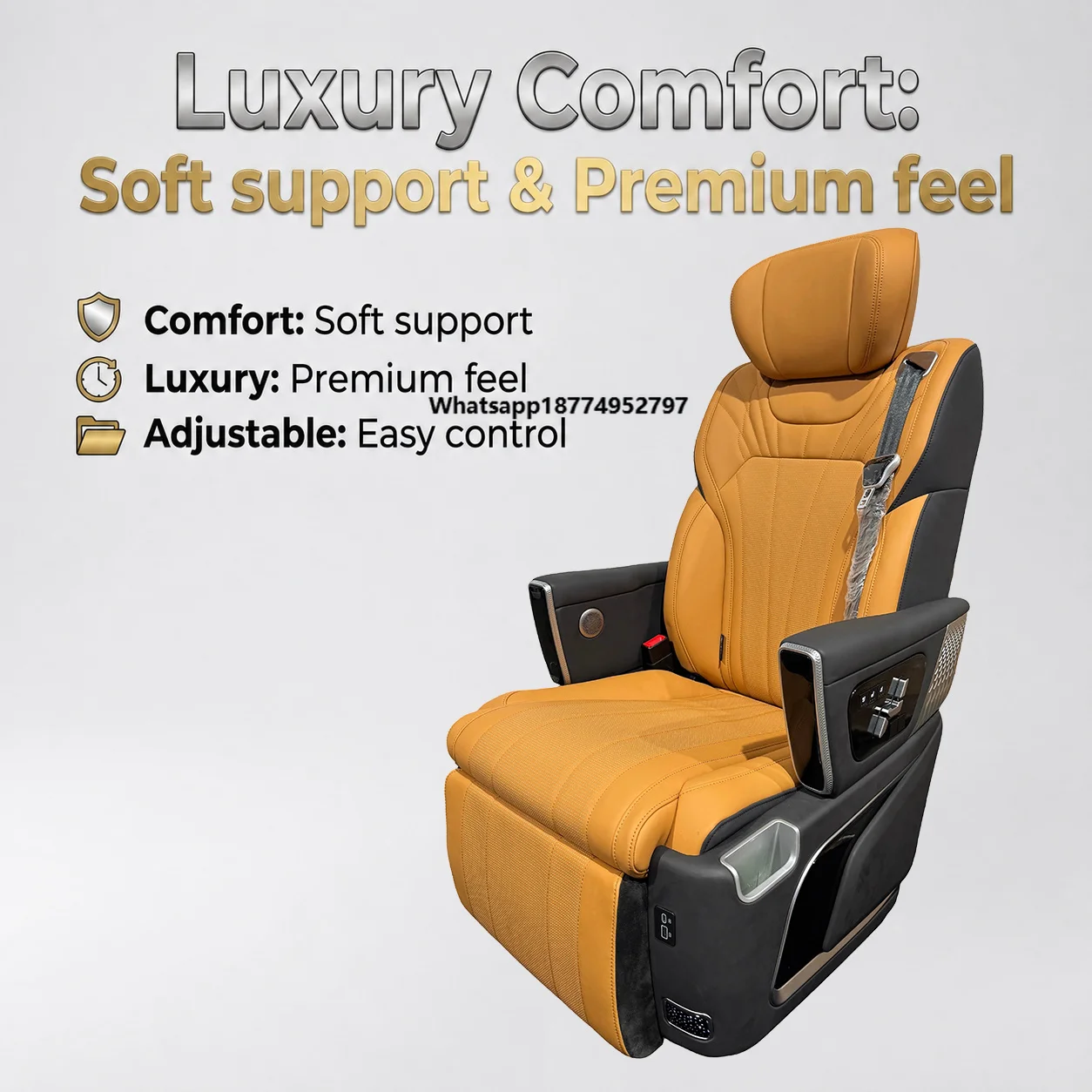 Top Selling Luxury 3C Certified Napapi Leather Heated Car VIP Seat with Massage for GL8  Sienna GAC M8 Van