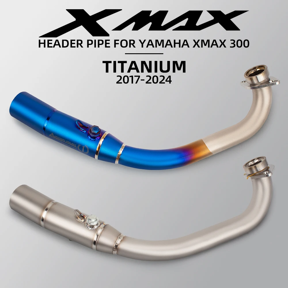 

Выхлопная труба 51 мм для мотоциклов Yamaha XMAX XMAX250 XMAX300 2017-2024, передний соединительный патрубок для мотоциклов.