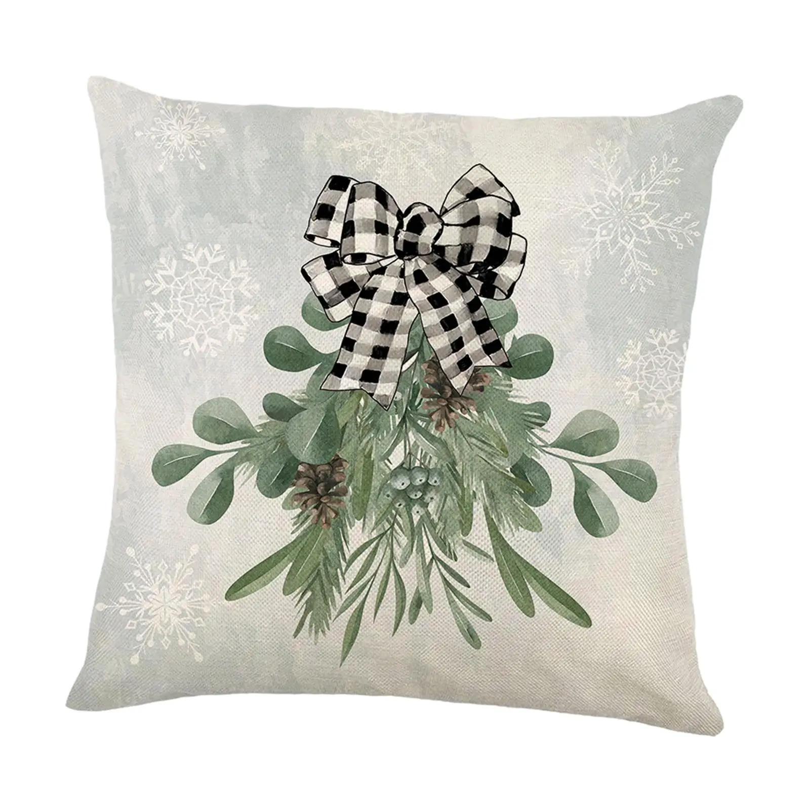 Christmas Pillow Cover Washable Xmas Decor 18