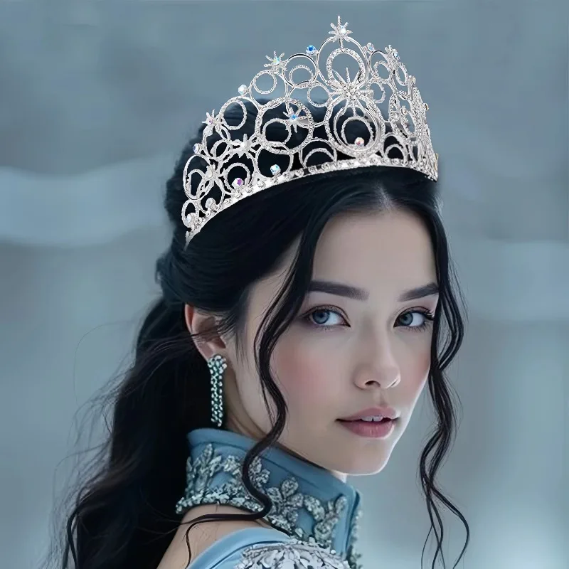 Wicked Glinda Crown 코스프레 판타지아 변장 의상 여성용 헤드 기어 소녀 드레스 할로윈 카니발 의상 액세서리