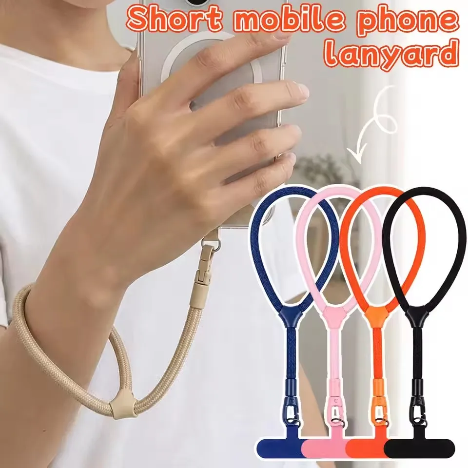 Universal Anti Lost Mobile Phone Strap Hanging Rope 360 Degree Rotatable Wrist Strap Phone Charms Lanyard Adjustable Tether Tabs