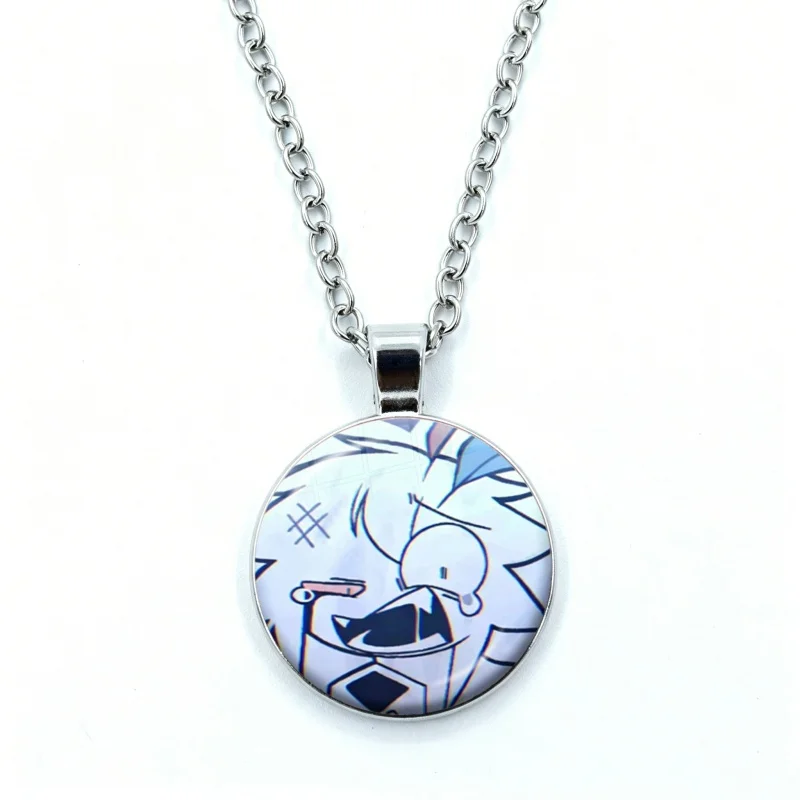 Cute FPE Cartoon Game Necklace for Women Jewelry Claire Engel Cabochon Glass Pendant Fashion Crystal Necklace Wholesale