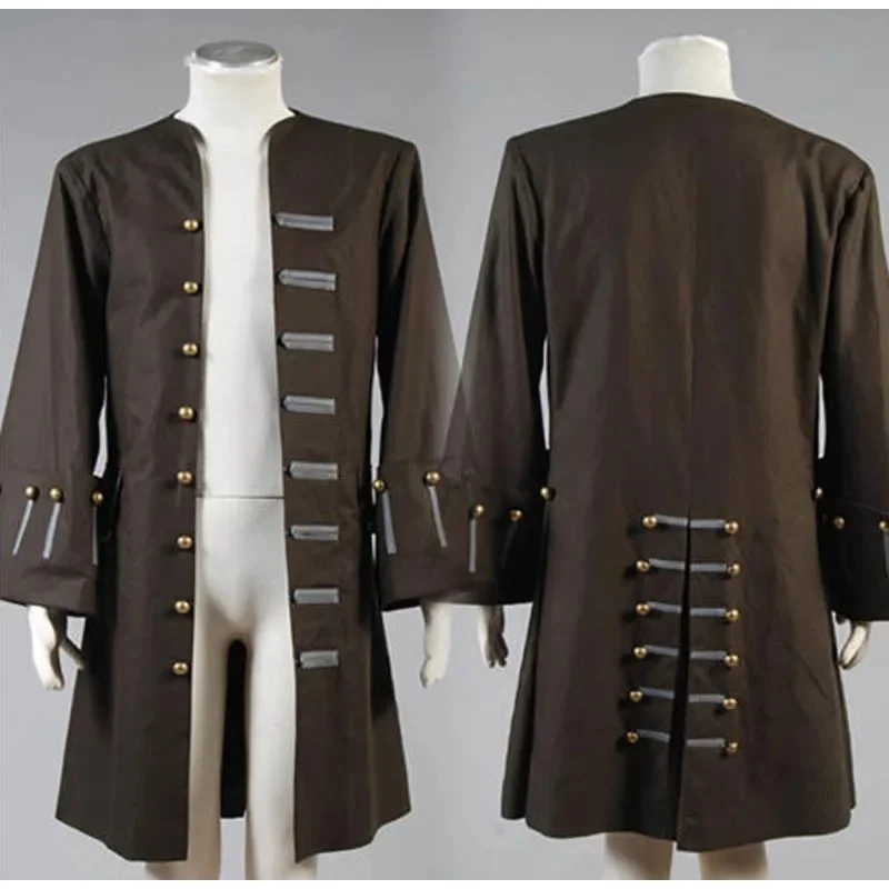 New Arrival Jack Sparrow Costume Of The Caribbean Captain Cosplay Costume For Adult Men Only Jacket Coat