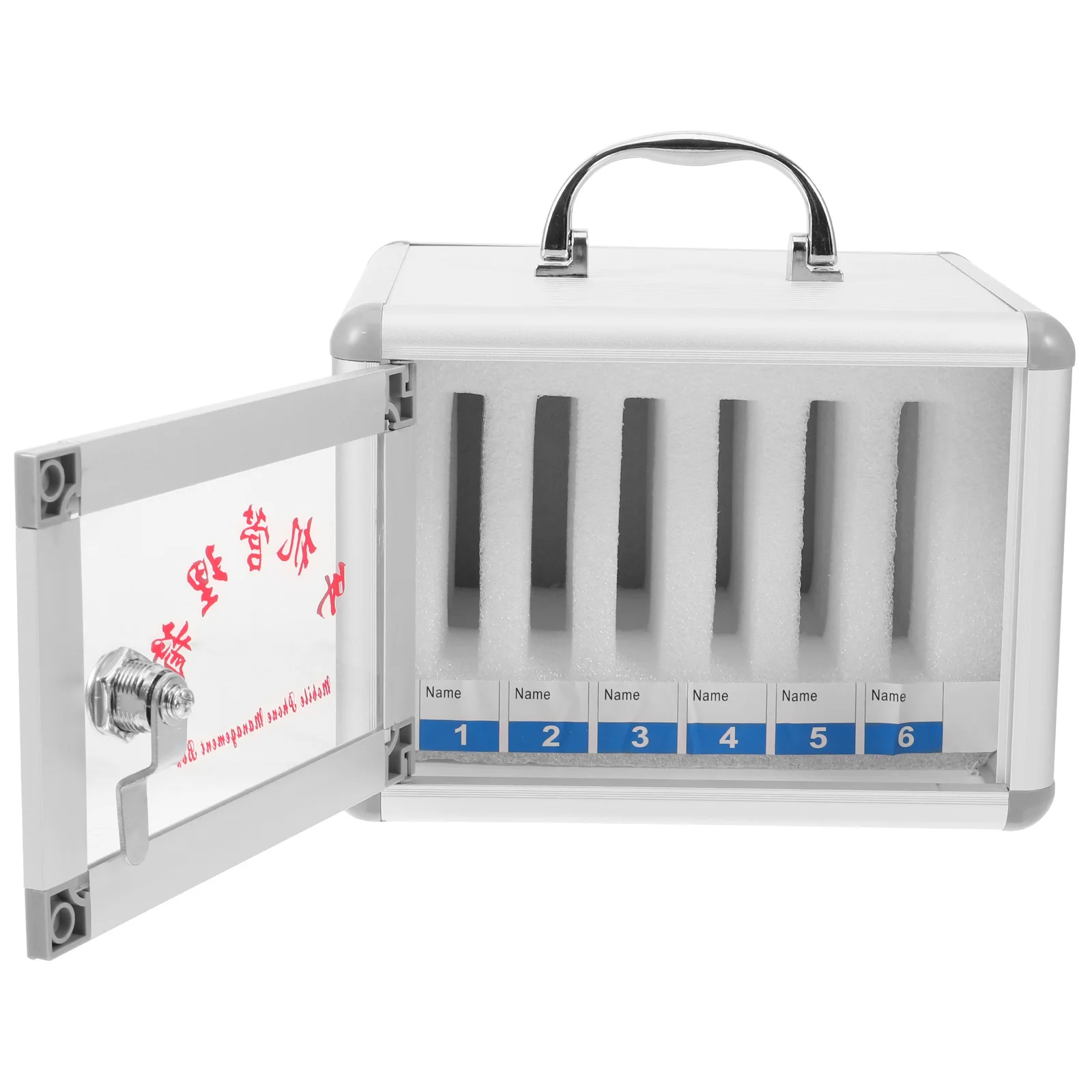

Intelligent Mobile Phone Safe Clear Locker Pearl Cotton Sturdy Safety Lock Conference School Restaurant Wall Mounted
