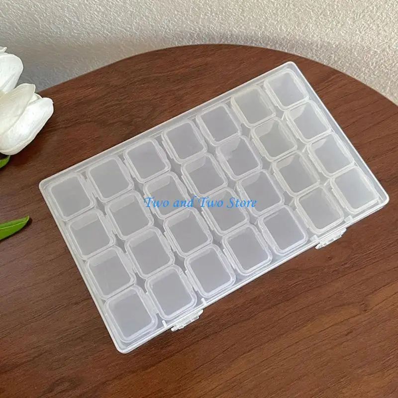 

HX6F Versatile Clear Jewelry Storage Box Small Earrings Box Jewelry Organizers Perfect for Travel Home and Professional Use