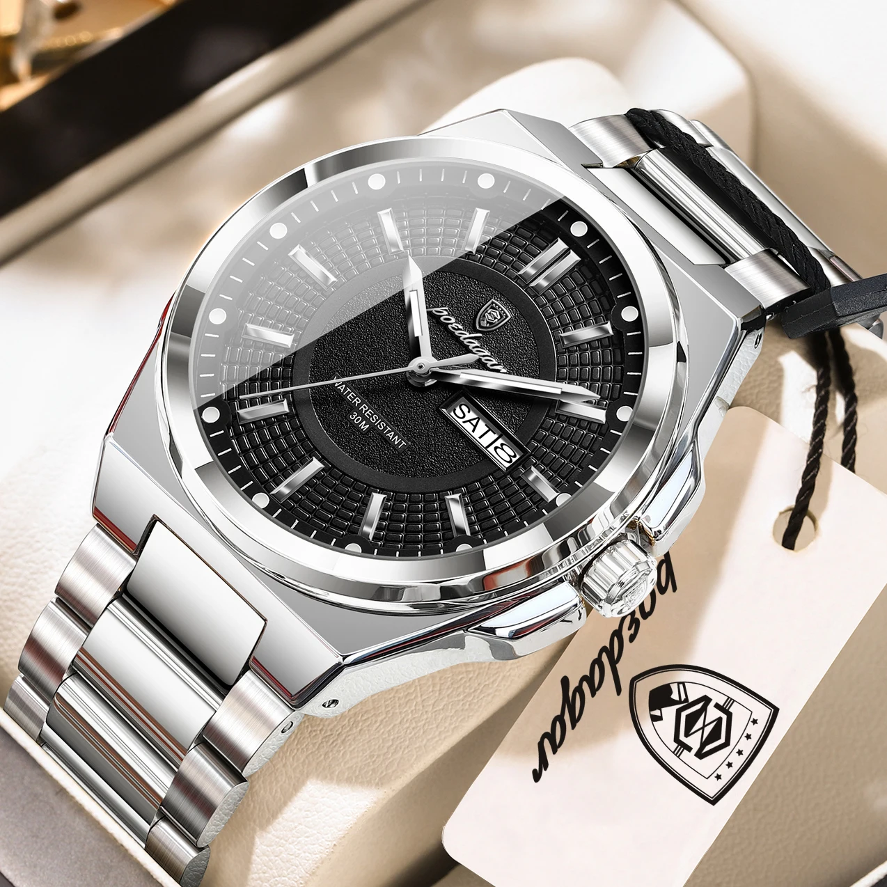 Men's Stylish Waterproof Luminous Casual Watch