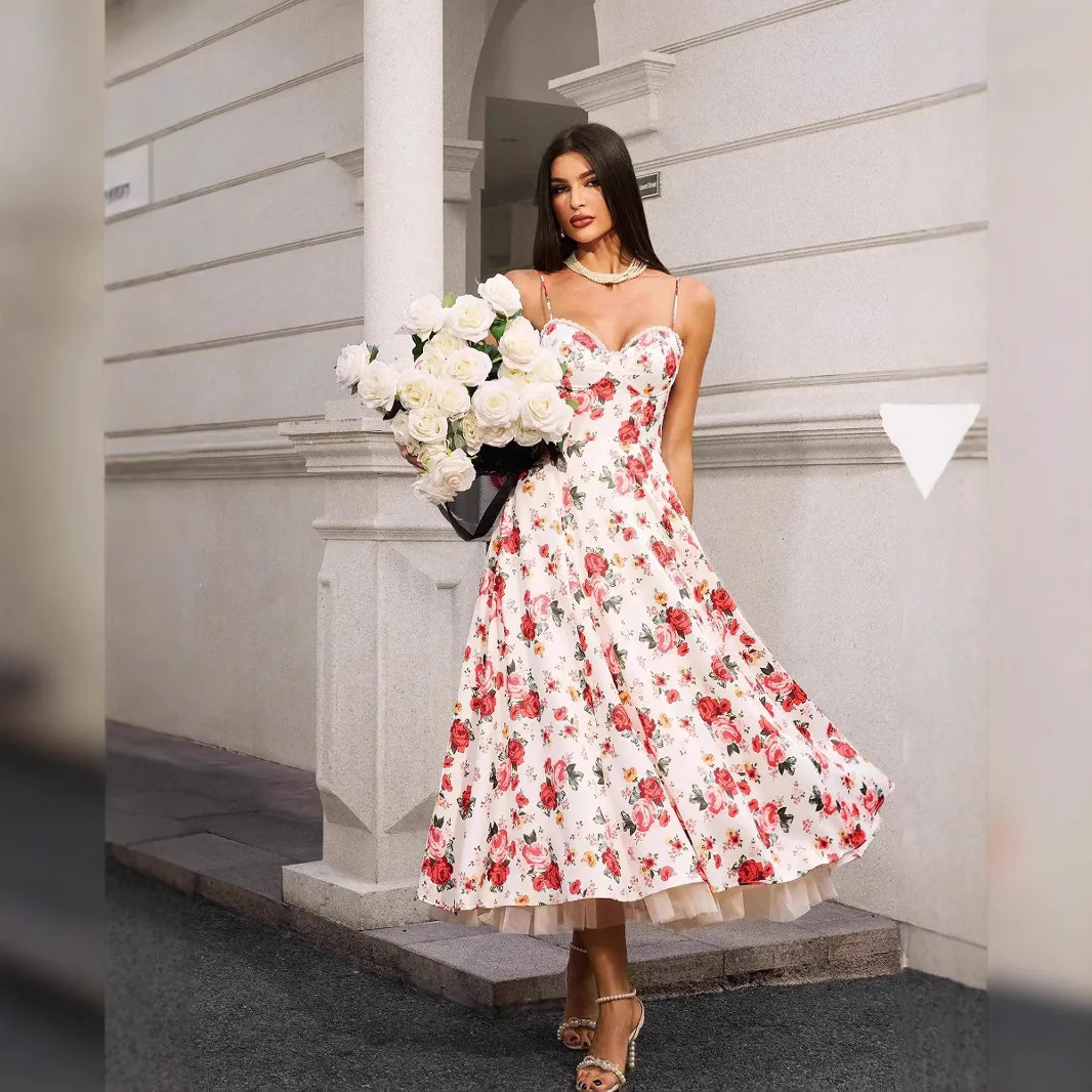 فستان سهرة طويل من Ele للنساء من Faionable oulder Bared Ogeea Fairy T Sle Dr منتصف الخصر شيفون ناعم Dr