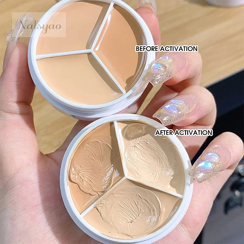 Wholesale Pure Holding Makeup 3 Color Concealer Acne Scar Repair Foundation Dark Circles Cover Long Lasting Stick Powder