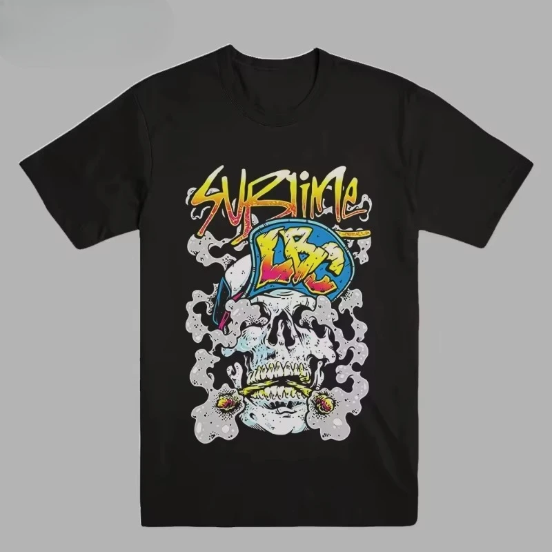 

2025 Summer punk rock American hip-hop new cotton breathable short-sleeved men's and women's high-quality top T-shirts