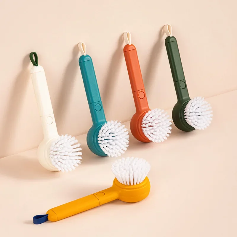 Vegetable Brush and Peeler Cleaning Brush Kitchen Multi-function Fruit and Vegetable Brush Can Hang Cleaning Supplies