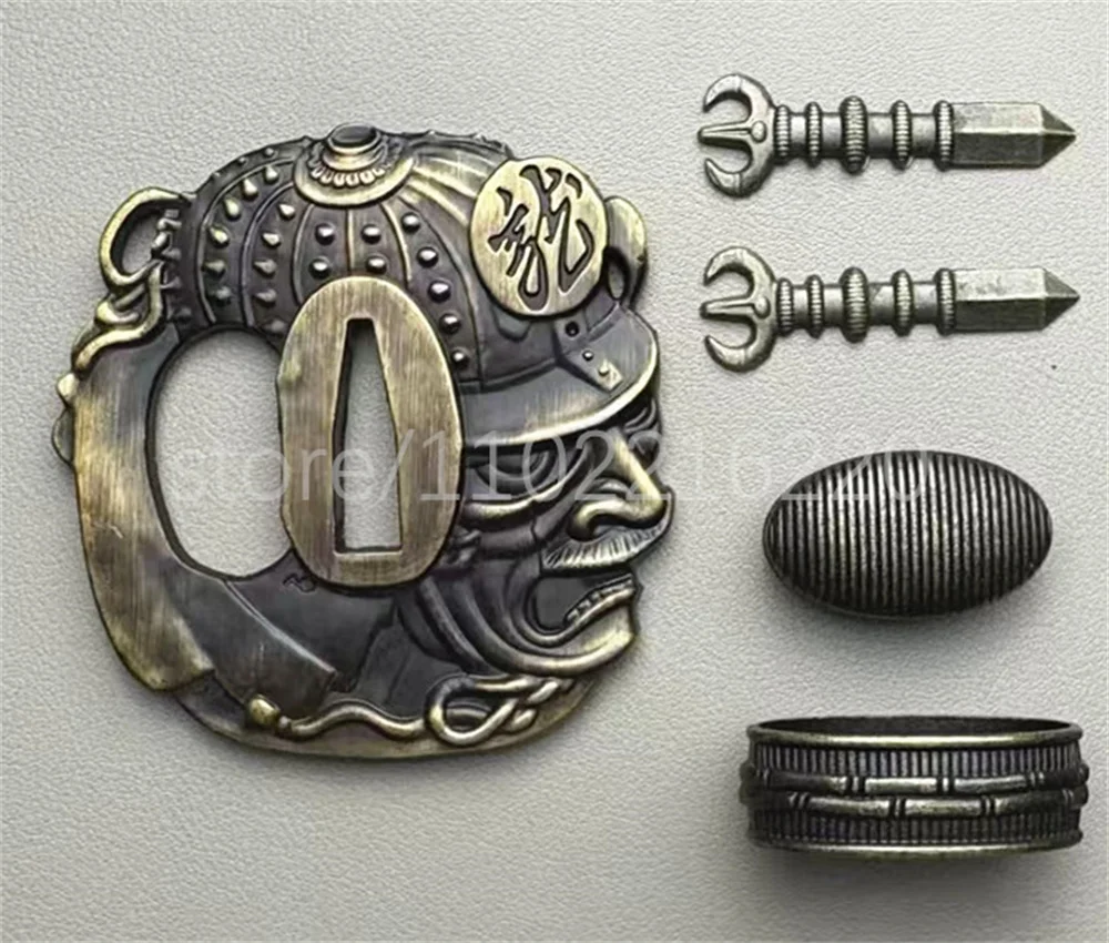 Cool Alloy Tsuba Handguard Guard Fuchi Kashira Menuki For Japanese Real Japan Samurai Katana Sword Fittings Accessory