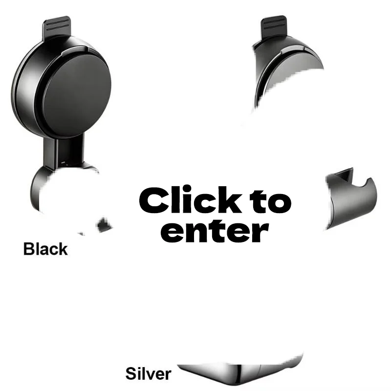 New Shower Head Supports 360° Adjustable Suction Wall Mounted Handheld Holder