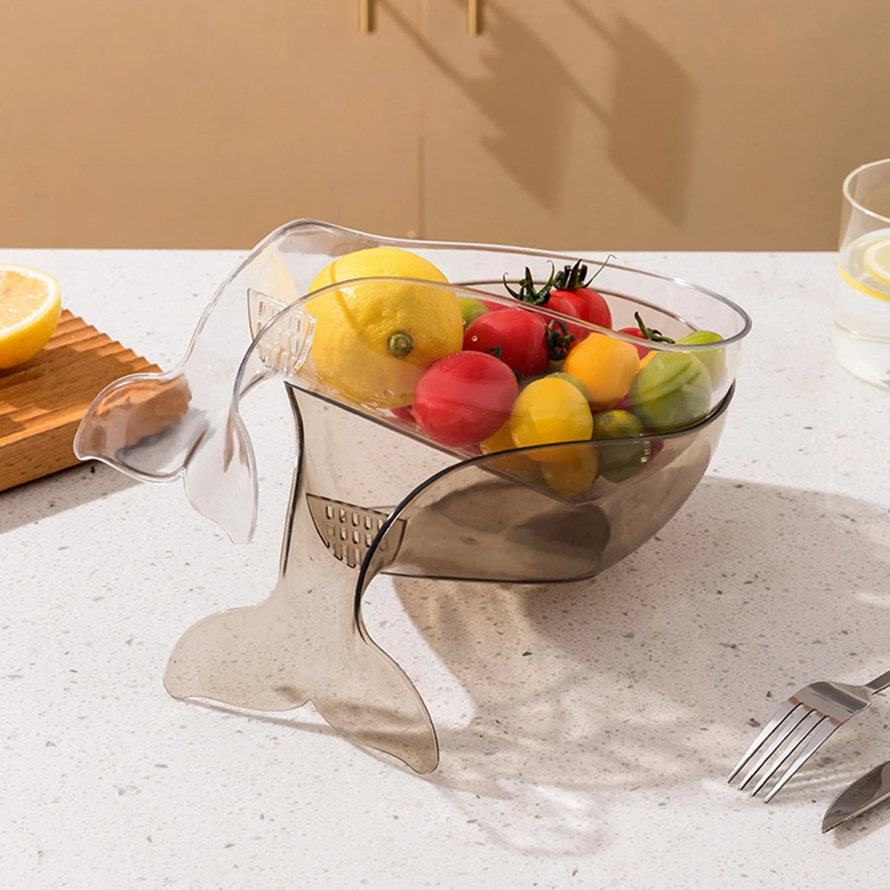 Fruit Cleaning Bowl With Strainer Container Large Capacity No BPA Innovative Plastic Storage Box For Kitchen Use