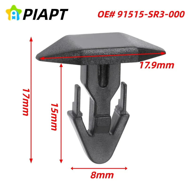 30 pcs OE#91515-SR3-000  Rear Hood Cowl Weatherstrip Retainer Clip for Honda Acura Civic CR-V Del Sol Integra
