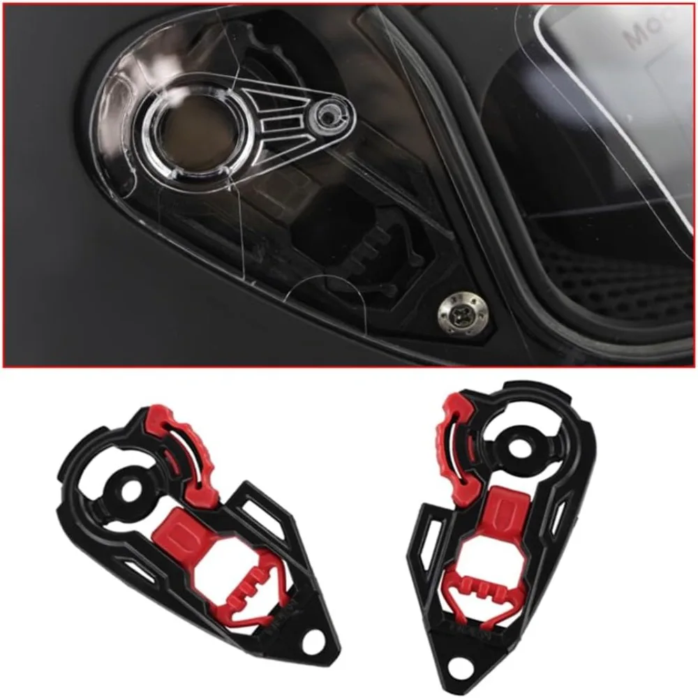 2pcs Replacement Part Motorcycle Helmet Visor Base Visor Base Assembly Helmet Visor Base Plate Motorcycle Helmet Parts