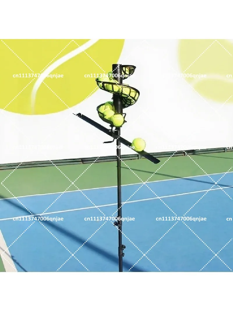 Tennis Ball Machine Automatic Trainer with Speed and Height Adjustment, Portable Ball Feeder for Solo Practice