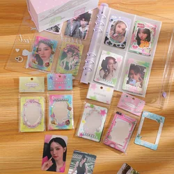 MINKYS New 15PCS/ Pack Kawai 3 inch Kpop Photocard Frame Photo Decorative Film Card School Stationery