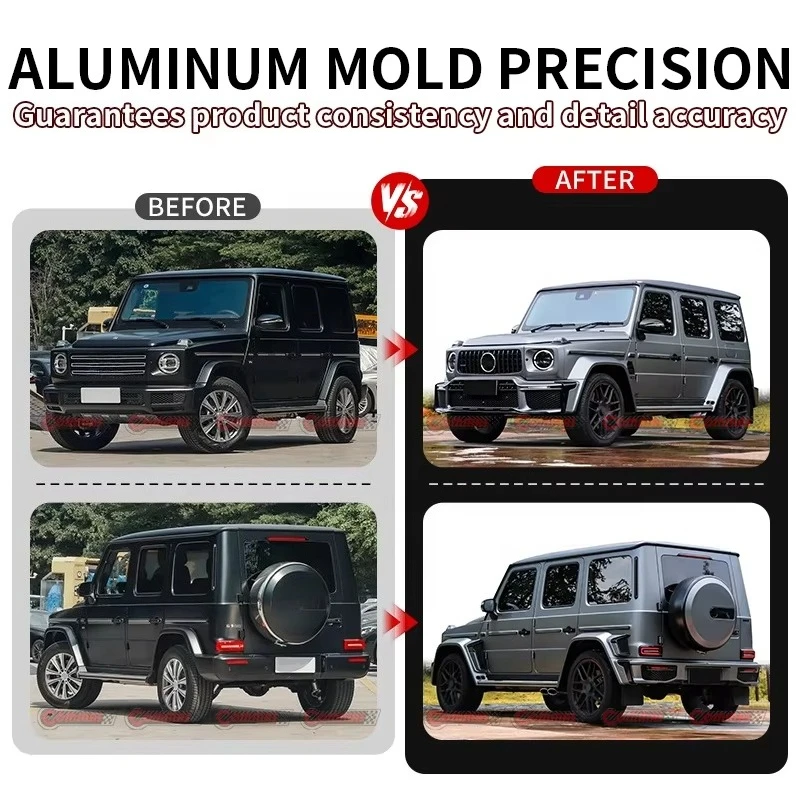 Best Brand PP Material BraBs Style Body Kit for Mercedes Bens G Class W464 Upgrade to W465 Front Rear Bumper