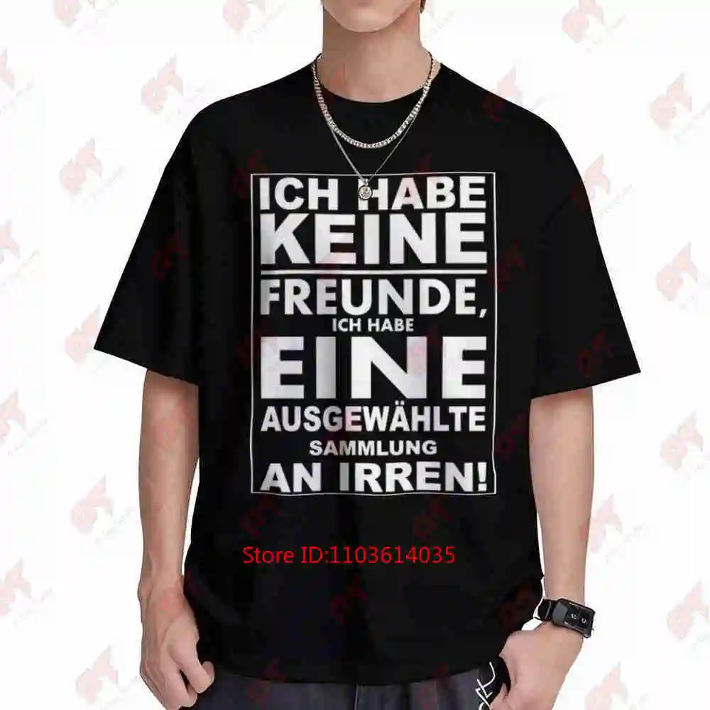 Funny German Crinkle Short Sleeve Tee 100% Cotton T-Shirt