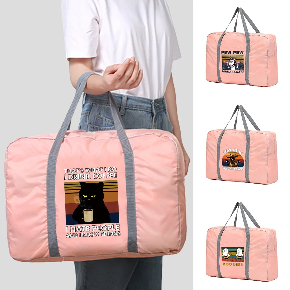 

Дорожная сумка-органайзер для путешествий, портативная складная, нейлоновая, унисекс, для хранения одежды, большой вместимости