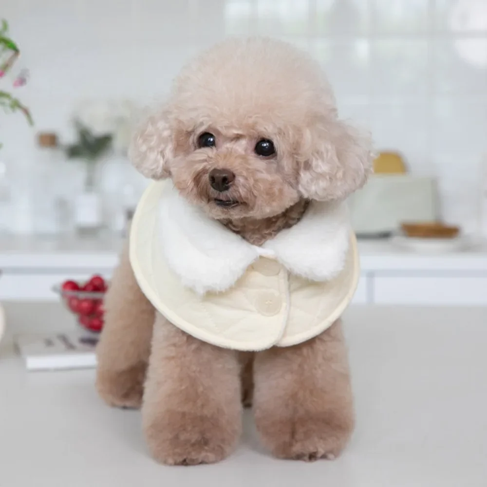 Pet Autumn Winter Cloak Shawl Pulling Cute Dog Lapel Coat Pet Clothing Cat Clothing Teddy Clothing Puppy Clothes Dog Costume