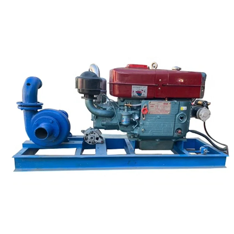 Wear-resistant small diesel engine sludge pump river bottom sand suction dredging pump automatic China