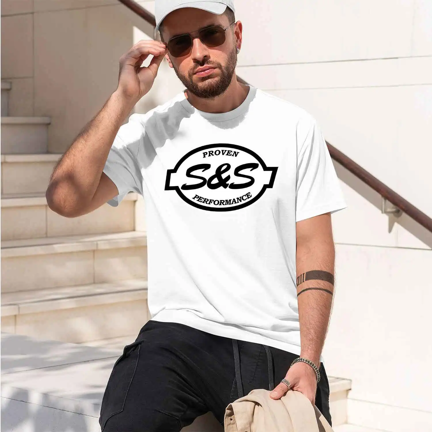 s&s cycle 2026 New Model Men’s Short-sleeve crewneck T-Shirt Classic Casual Multiple Colors and Sizes for Daily Wear All-Day Com