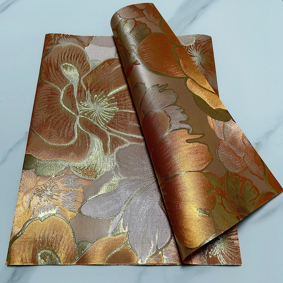 2Pcs/Bag African Sego Gele & Wrapper Set, 3D Jacquard Headscarf Fabric, Nigerian Women DIY Sewing Textile for Wedding TXH-23-9
