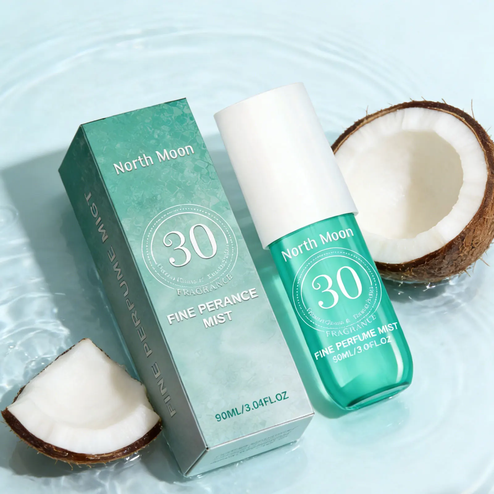 North Moon 90ml Brazilian Floral Perfume Mist Alcohol Free Long Lasting Floral Scent Charming Hair Perfume For Dating Romance