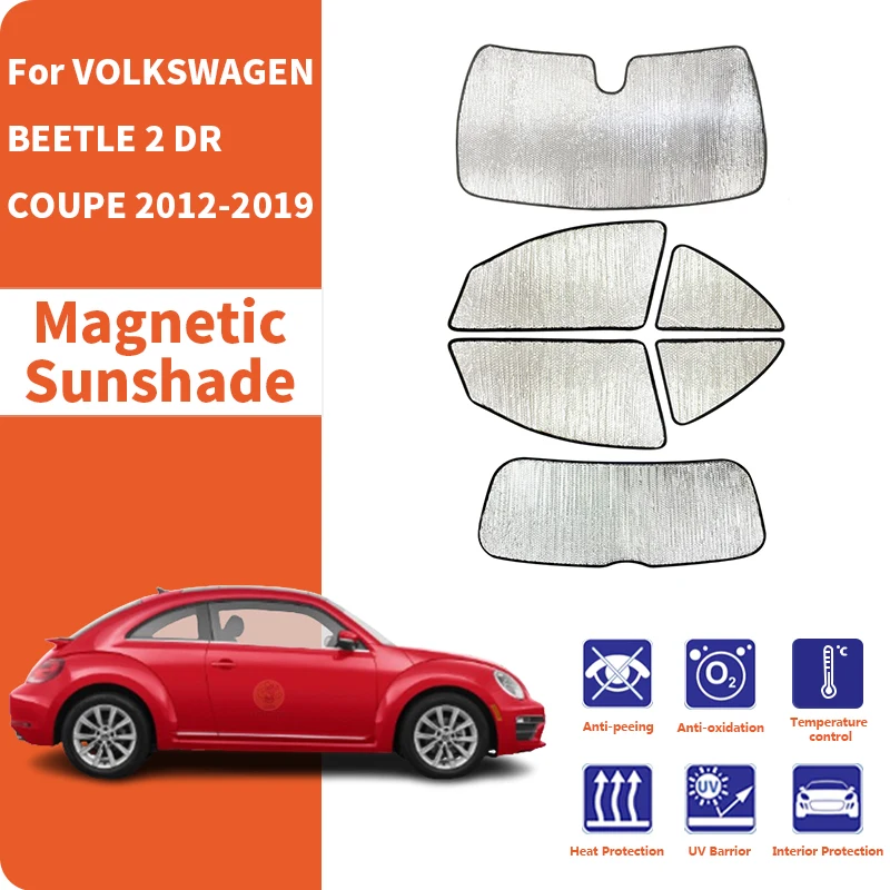 Custom Car Window Sunshade Anti-UV Car Sun Window Visors Sunshade Covers Accessories For VOLKSWAGEN BEETLE 2 DR COUPE 2012-2019