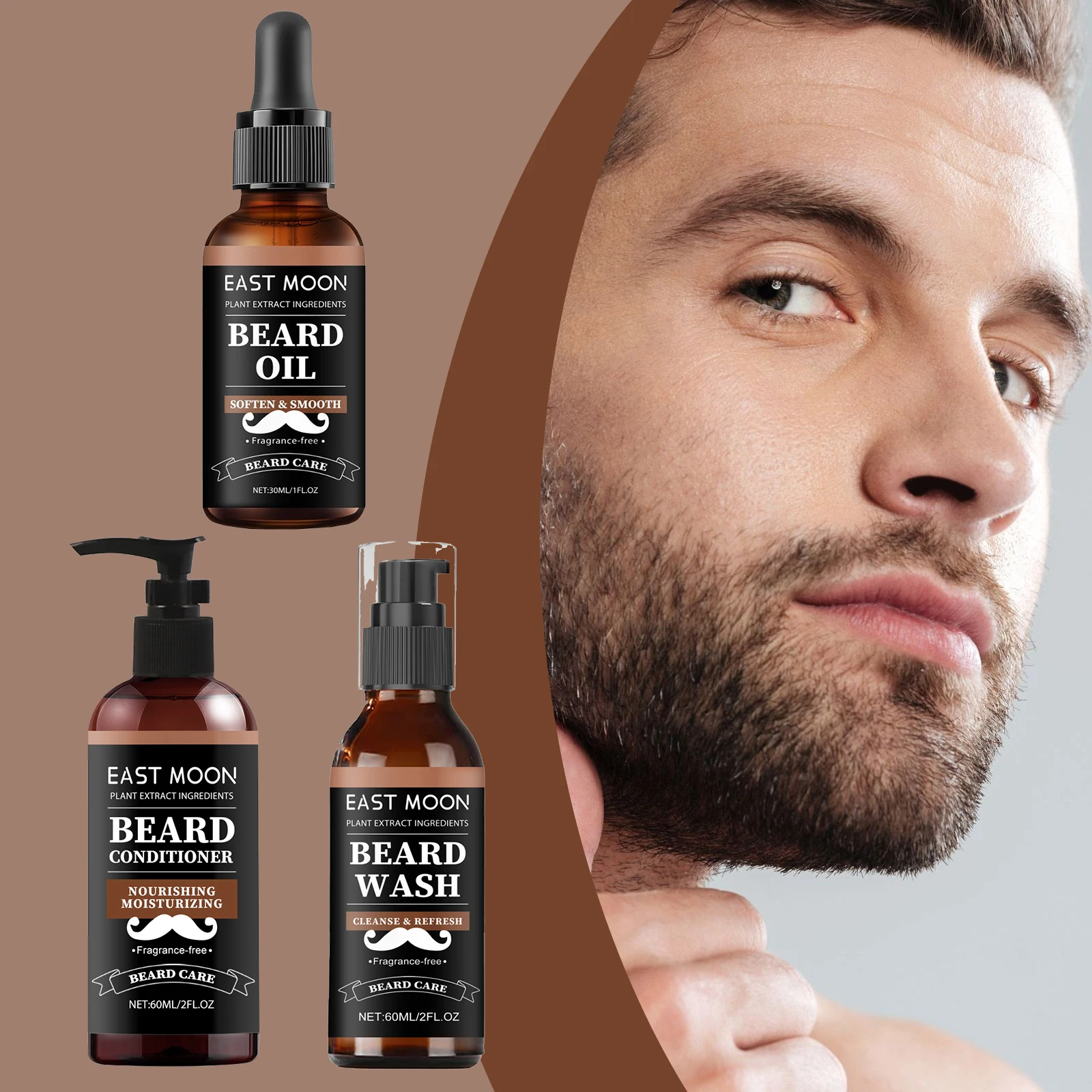 ひげオイル 男性用 栄養補給 保湿 縮れを和らげる 厚く強いひげの成長を促進する 乾燥を軽減する ひげコンディショナー