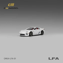 CM MODEL 1:64 LFA Pearl White Diecast Model Car