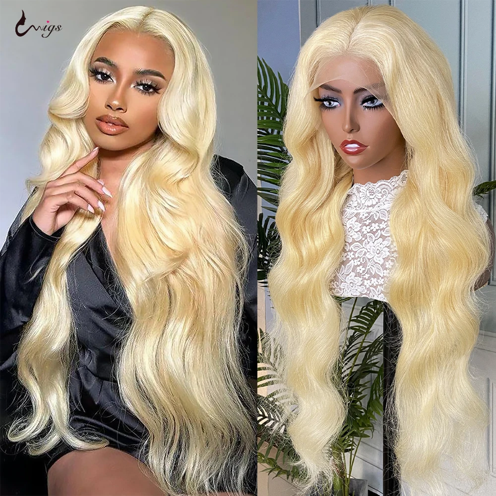 

Clearance Wig Ship From US 613 Blonde 100% Human Hair Wig 13x4 Body Wave Transparent Lace Front Wig For Women Brazilian Wig