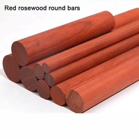 African Red Rosewood Mahogany Round Rod Hard Solid Wood DIY Handicraft Materials