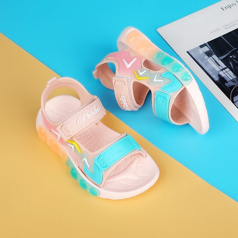 

2025 Summer New Children's Sandals for Boys and Girls Casual Shoes Sports Soft Sole Lightweight and Comfortable Student Shoes