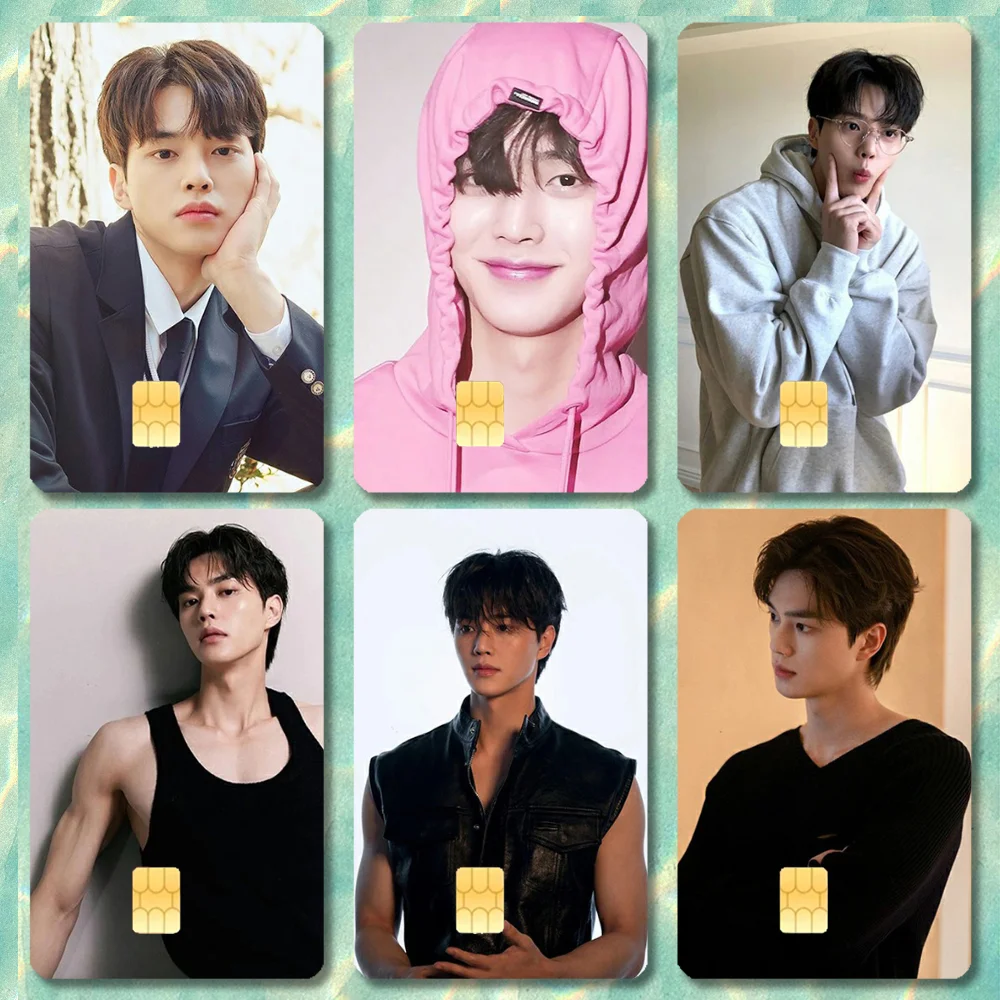 

Song Kang Korea Actor Stickers Cartoon Credit Card Visa Debit Bank Charge Card Bus Metro Waterproof Sticker Decal Decoration