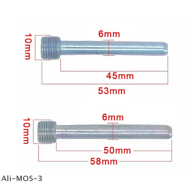 【P】53/58mm Motorcycle Lower Pump Disc Brake Pad Fixing Screw Hexagonal Guide Bolt Guide Pin M10 Thread 10mm Pitch