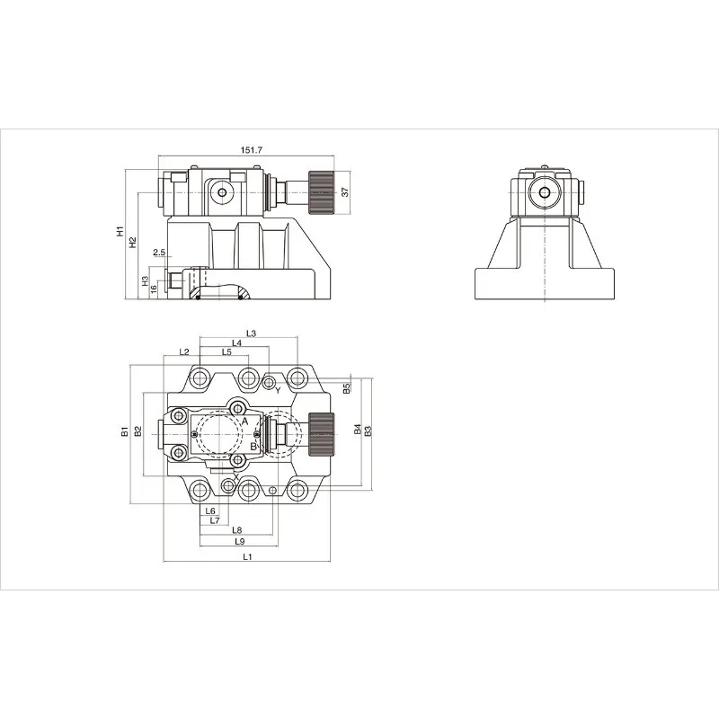 Hydraulic Relief Valve Manual Pilot Type Y Series Multi Model For Hydraulic Circuit Pressure Limit Control YJ-03 YJ-06
