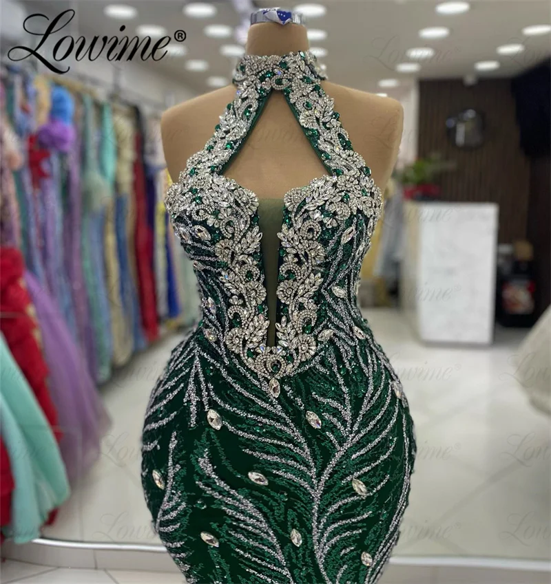 Mulheres cristais verdes vestido de baile sereia, vestido de festa com lantejoulas, noivado de aniversário, vestido de noite feminino, personalizar 2024