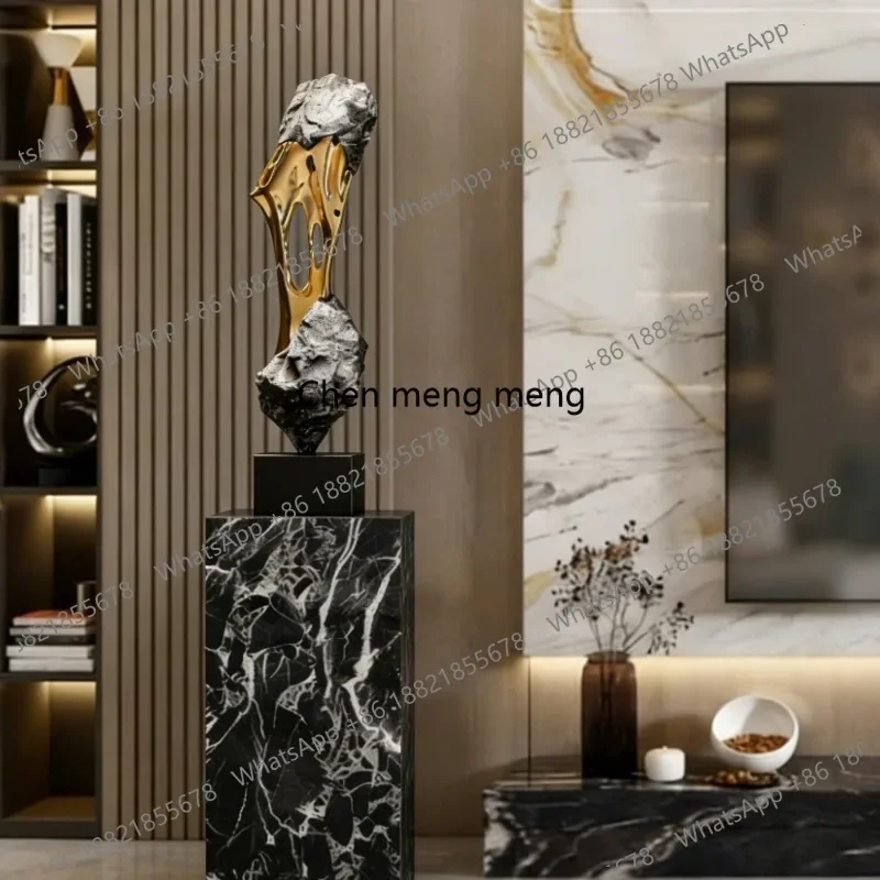 

E182 Stone running floor ornaments, living room sofa side TV cabinet next to the model room entrance decoration