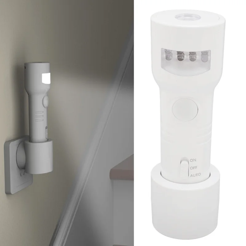 المكونات في ضوء الليل السيارات خافت الغسق إلى الفجر الاستشعار مصباح يدوي وضع الإضاءة في حالات الطوارئ LED 4000K RGB ضوء الليل التوصيل إلى الجدار ل