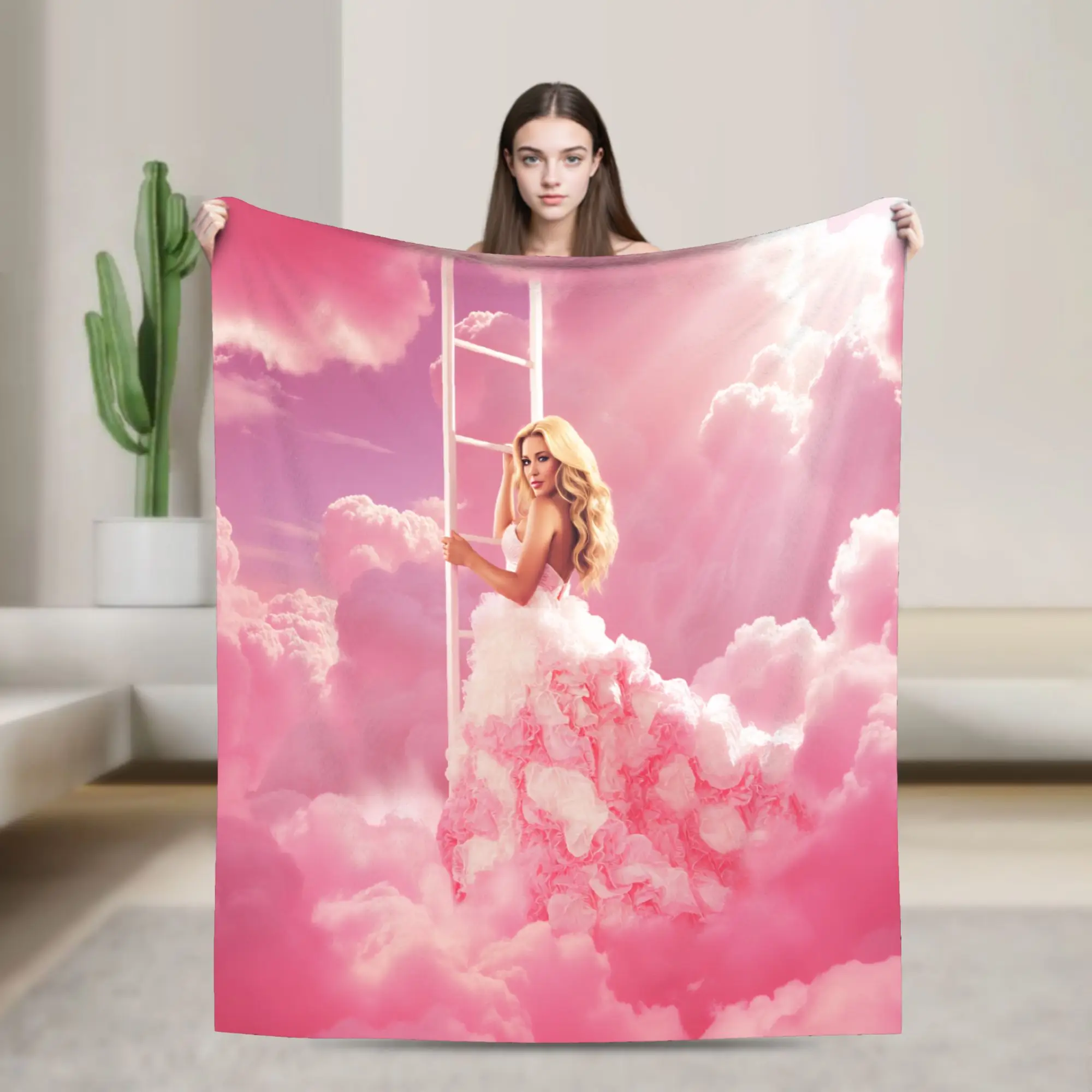 Megan Moroney Singer Cloud 9 Album Blanket Soft Aesthetic Plush Bedding Throws For Home Decor Travel Flannel Bedspread Bed Cover