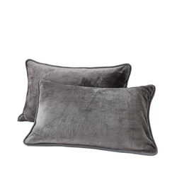 Thicken Soft Flannel Pillow Case Winter Warm Pillowcases Cushion Cover For Adult Children Home Decorative Throw Pillows 1/2 pcs