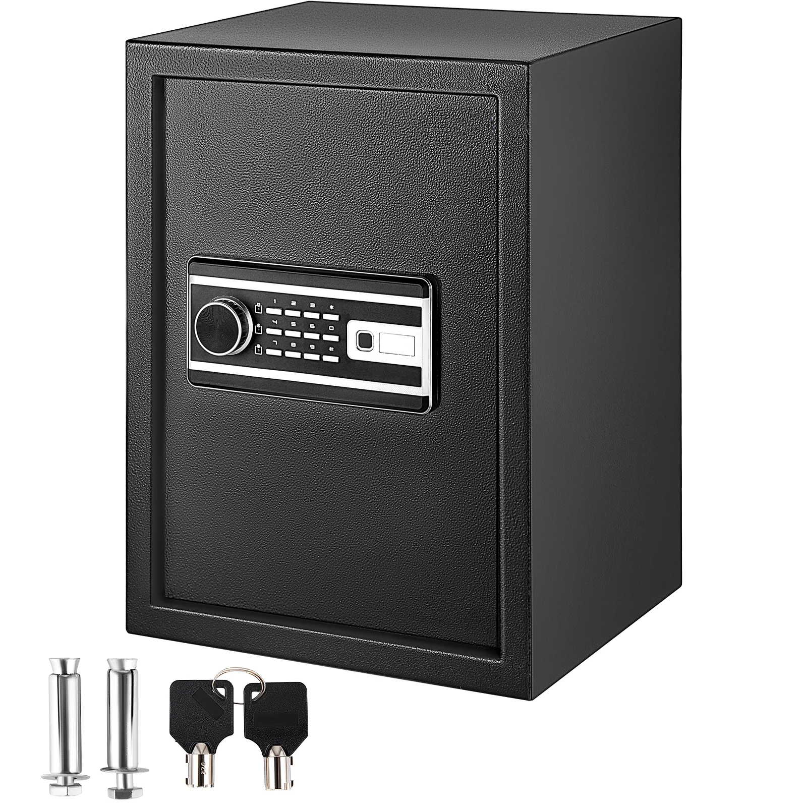 VEVOR Fingerprint Locks Safe Deposit Box 0.8/1.7/2.1 Cubic Feet Digital Electronic Secret Hidden Piggy Bank for Store Money