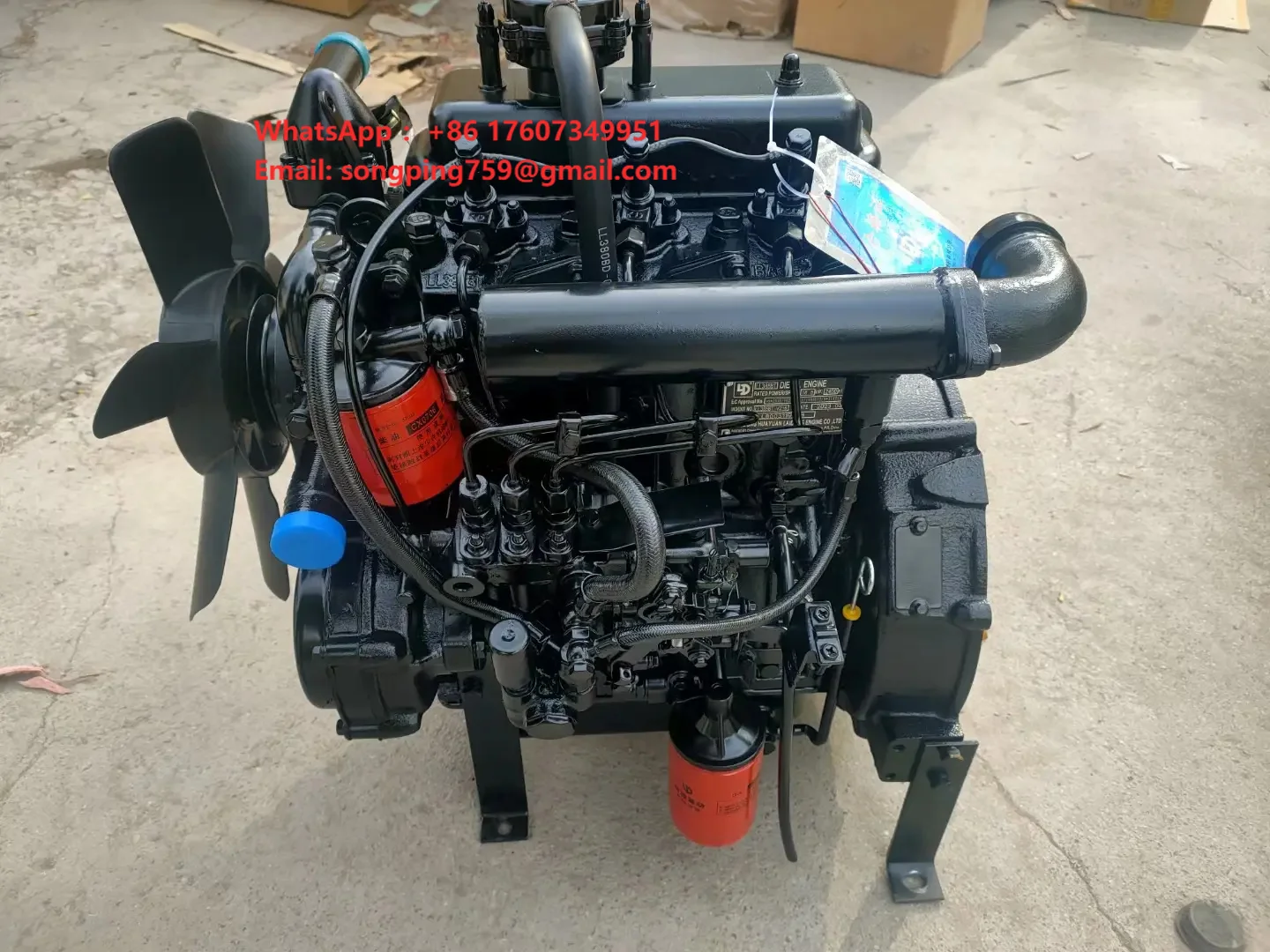LD Laidong KM385BT 385 Diesel Engine Assembly 18.4kW High Power Motor for Tractor Loaders Forklifts
