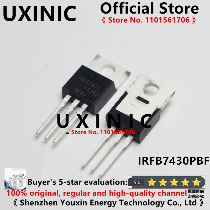 

UXINIC 100% New Imported Original IRFB7430PBF IRFB7430 TO-220 Power MOS FET 195A 40V