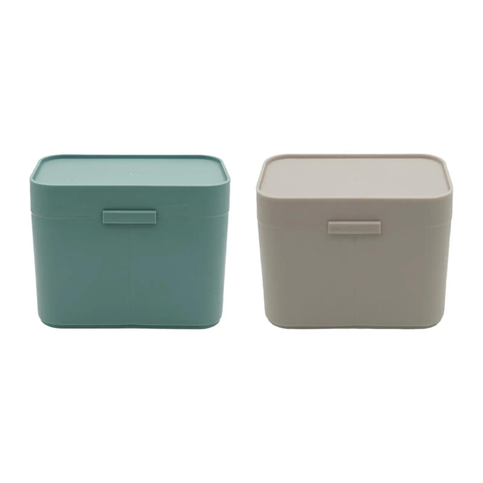 Cotton Pads Holder with 2 Sections Mini Desktop Storage Organizer Cotton Pad
