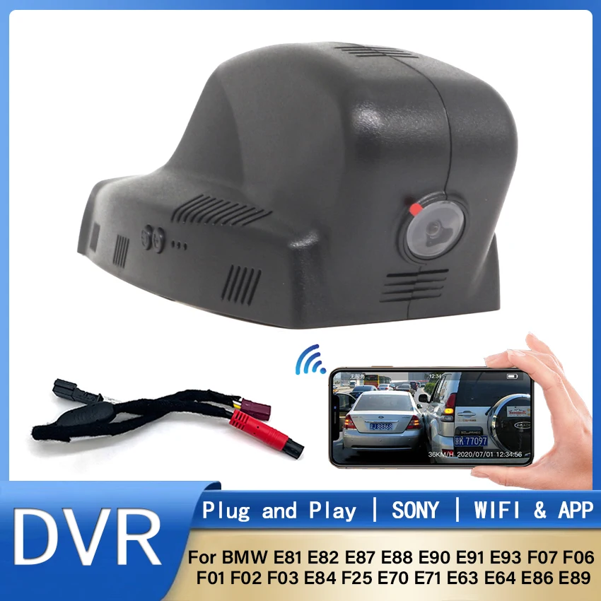 

Автомобильный видеорегистратор Plug and Play HD Dash Cam для BMW E81 E82 E87 E88 E90 E91 E93 F07 F06 F01 F02 F03 E84 F25 E70 E71 E63 E64 E86 E89