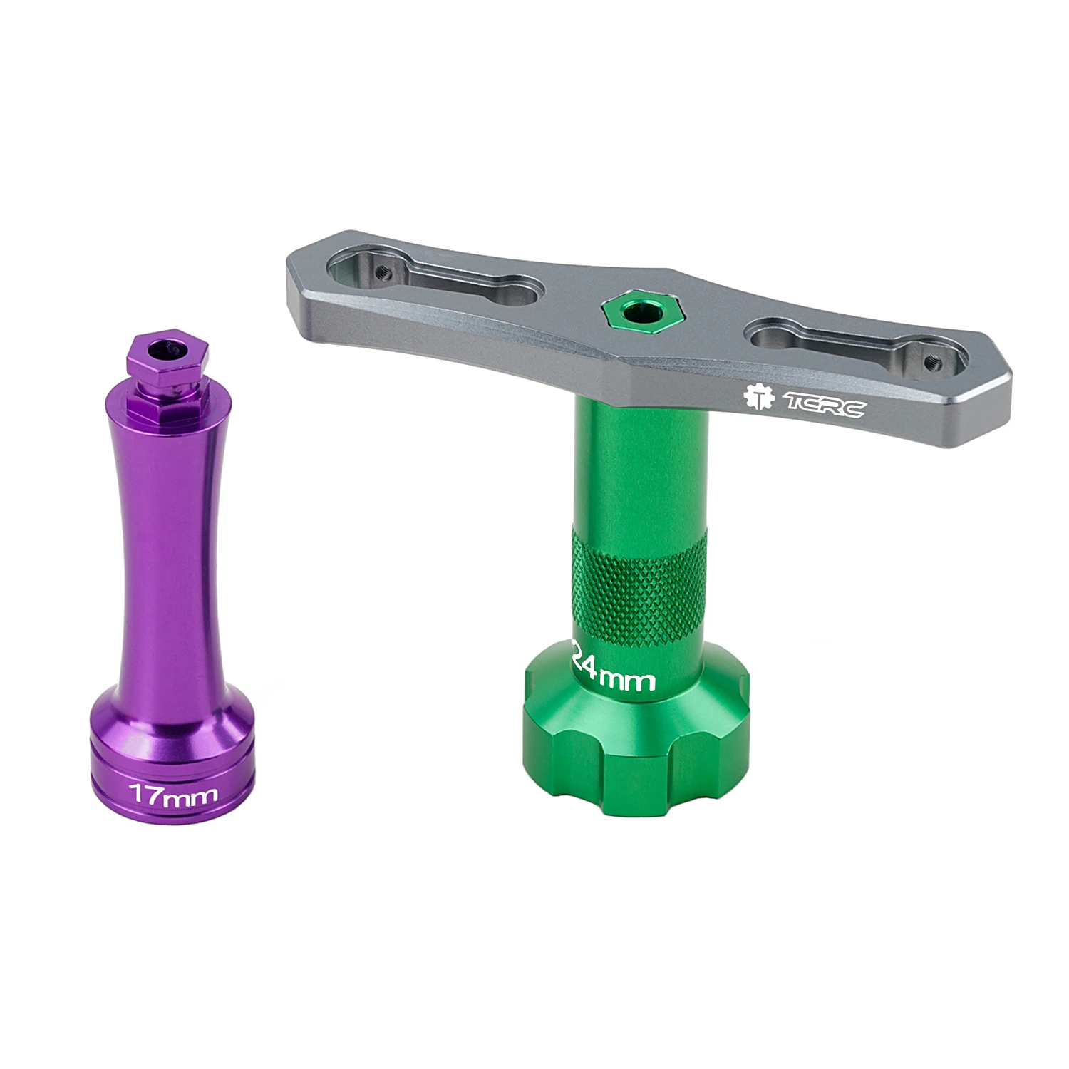TCRC Interchangeable 17mm & 24mm Wheel Hex Nut Socket Sleeve Wrench RC Spanner Repair Tool For 1/6 1/8 1/10 scale RC Car