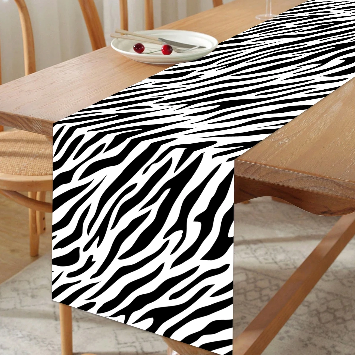 Animal Leopard Print Table Runner Cow Cheetah Table Cover Jungle Safari Wild One Birthday Party Supplies Kids 1st Party Decors